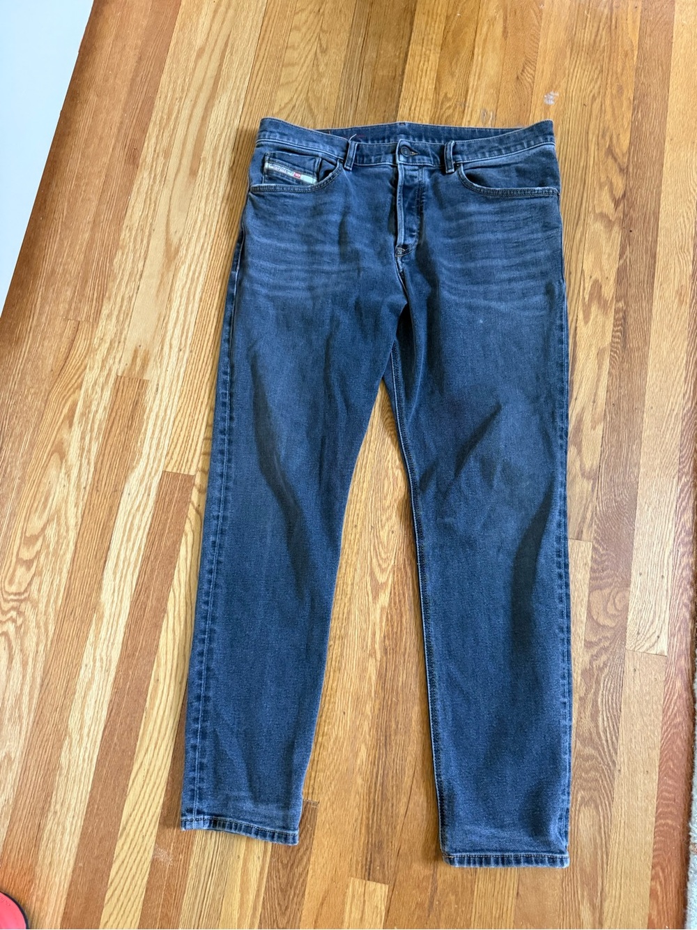 Diesel Men's Slim Straight Jeans in Dark Wash Black